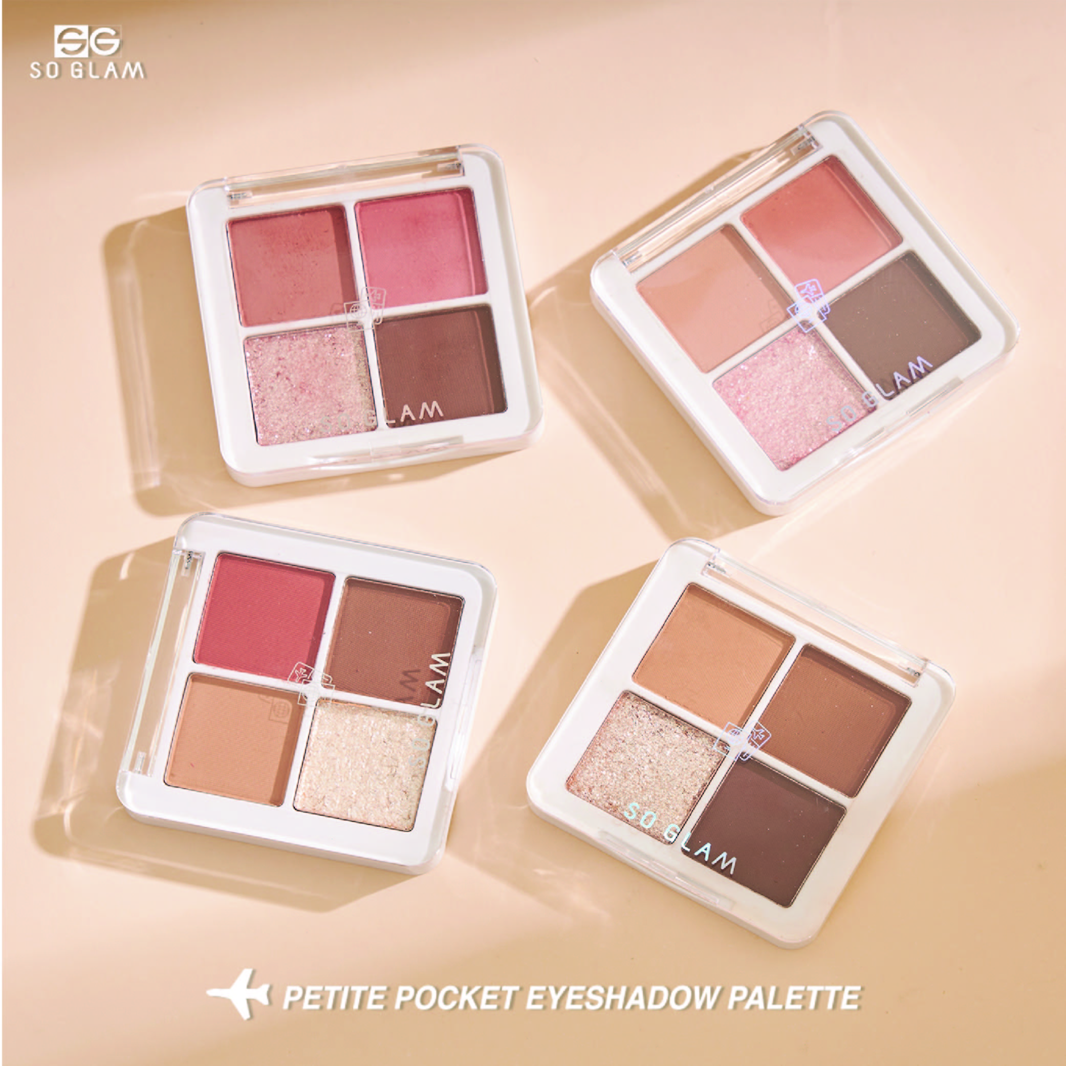 So glam petite pocket eyeshadow palette