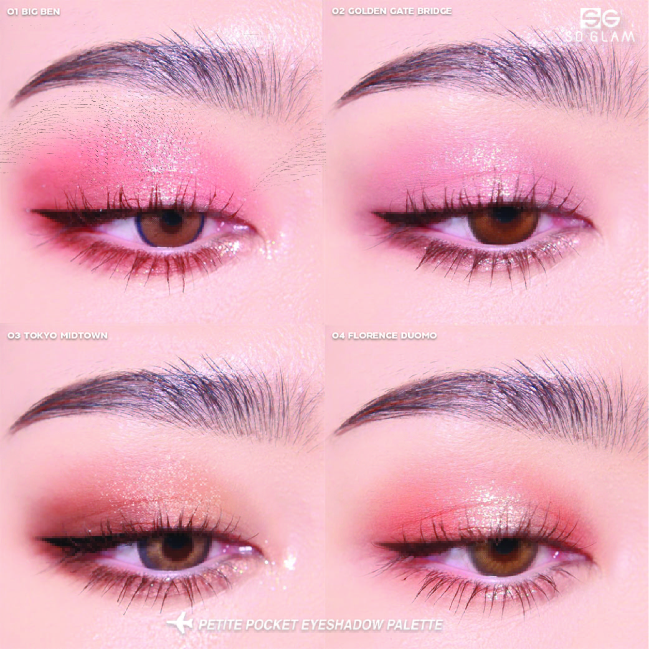 So glam petite pocket eyeshadow palette