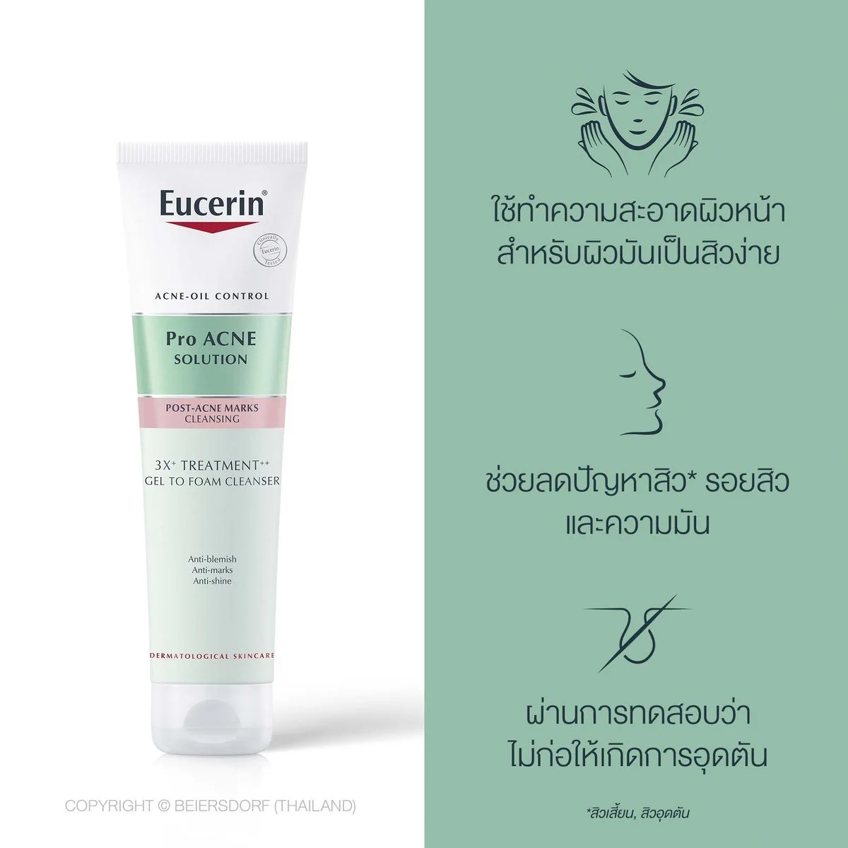 Eucerin Pro Acne Solution 3X Gel to Foam Cleanser 150 ml. | Watsons.co.th